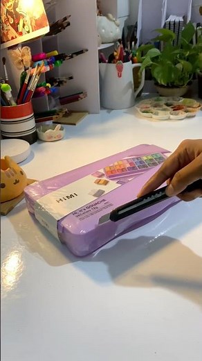 NEW Himi Gouache Paint Unboxing! 🎨✨ So satisfying! #unboxing #gouachepainting