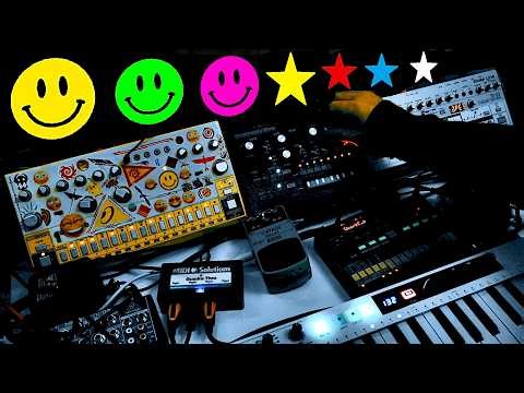 Quick Sequence Jam - Roland TB-03 & RE-2 Space Echo - Korg FM & Monotribe Behringer RD-6 & VD400