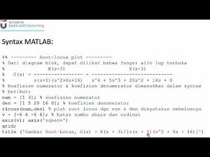 Tutorial MATLAB: Menggambar Root locus