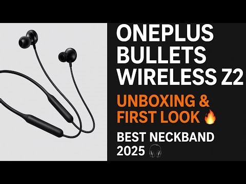 OnePlus Bullets Wireless Z2 Unboxing & First Look | Best Budget Neckband 2025 | Deep Bass .