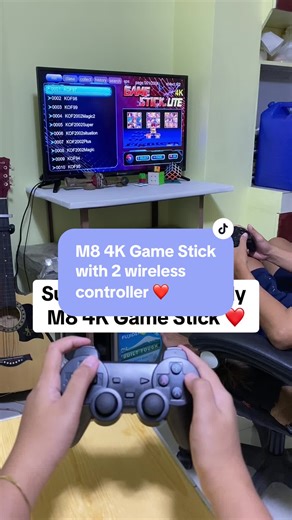 Super Budget Friendly M8 4K Game Stick with 2 wireless controllers 😍❤️ #fyp #fypシ゚viral #m84kgamestick #m8 #gamestick #retrogaming #gaming #gamer
