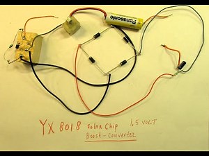 YX 8018 solar LED driver studied better (3 experiments) + the 5 Volt 300 mW audio amp showed again