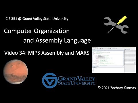 CIS 351 Video 34: MIPS Assembly and MARS