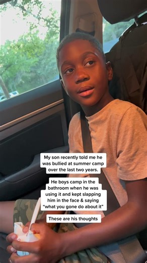 I never knew my son was being bullied at summer camp until recently. Hes such a nice & sweet kid. I told him I was sigbing him back up this summer and he had a gew things to get off his chest… I WAS NOT READY cause this boy never cusses. He too scared to say dang cause he onow I dont play lol
