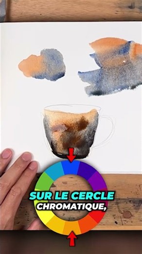 Peindre une tasse en 2 minutes à l'aquarelle