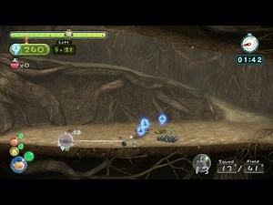 Pikmin 3 Mission Mode - Battle Enemies #13 (DLC): Beastly Caverns (Platinum/No Deaths)
