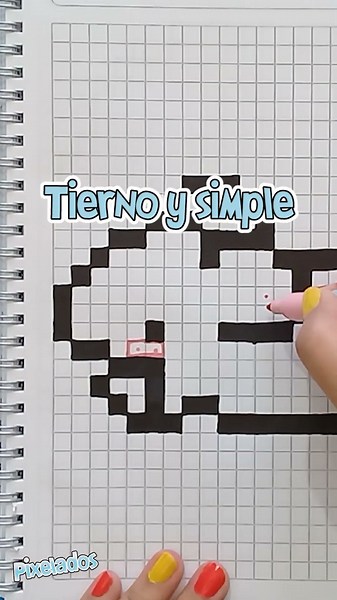 Little Gray Mouse Eating Cheese in Pixel Art 🐭🧀 Easy Drawing #shorts - PIXELATED