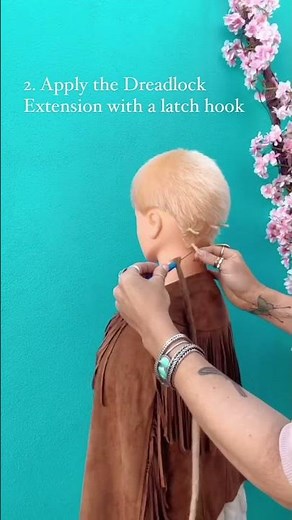 Dreadlock Extensions on Ultra Short hair