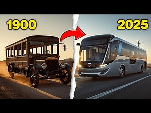 🚌 Evolution of Buses 1900 to 2025 | From Wood to Electric Power