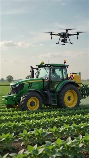 🚁 Modern Farming with Drones & AI | Amazing Agriculture! #shorts
