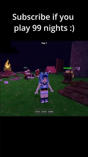 Funneh finds a freaky deer in 99 Nights 🫃 #itsfunneh #krew #roblox