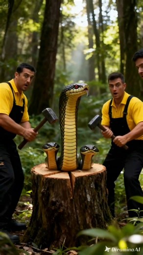 Rescue cute python giant log #fbshorts #AI #viral #animals | Íķřãm Ķhãň