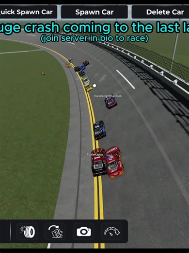 Game : Just Daytona (roblox) | Join server in bio to race #nascar #car #cars #roblox #justdaytona #carcrash
