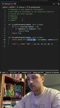 Comprobar si una cadena es alternante con Python