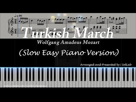 Turkish March (Rondo alla Turca) – Wolfgang Amadeus Mozart | Slow Piano Tutorial + Sheet Music