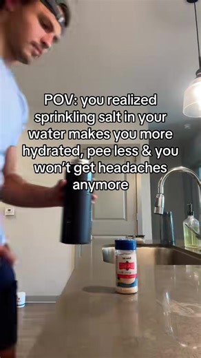 Start sprinkling salt in your water folks… | water salt