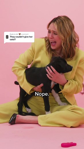 Elizabeth Olsen Puppy Interview