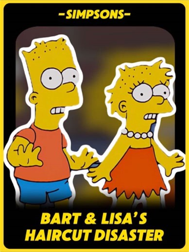 Bart&lisa’s haircut disaster #simpsons #fyp #foryou | the simpson