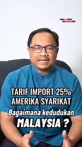 Dengarkan penjelasan Ahli Parlimen Shah Alam, YB Azli Yusof berkenaan tarif Import Amerika 25%. Bagaimana kedudukan Malaysia ? #AMANAH #AmanahProgresifPeduli #MalaysiaMadani #MADANIBekerja #MalaysiaBersamaPalestin . | Parti Amanah Negara