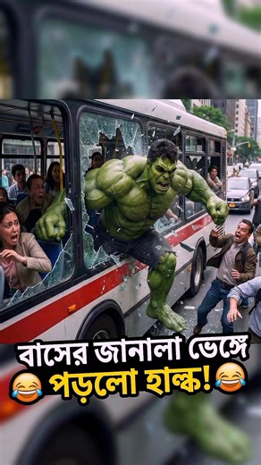বাসের জানালা ভেঙে পড়লো হাল্ক! 😱 | Hulk vs Local Bus