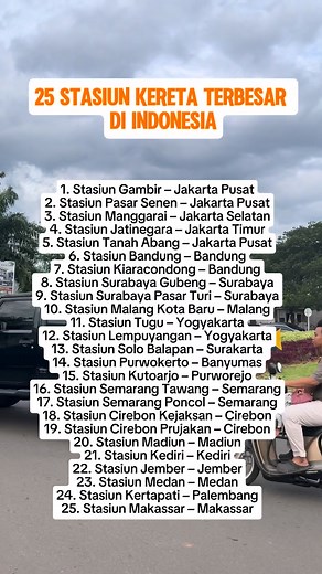 111K views · 228 reactions | 25 stasiun kereta api terbesar di Indonesia #reels | Rocío Clara | Facebook