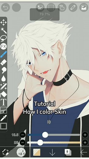 Step-by-Step Skin Coloring Tutorial with IbispaintX