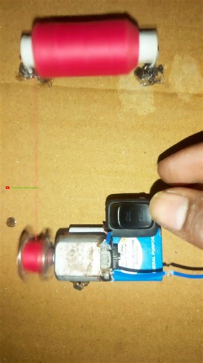 | dc motor pulling thread in bobbin | DC motor #diy #project #tech