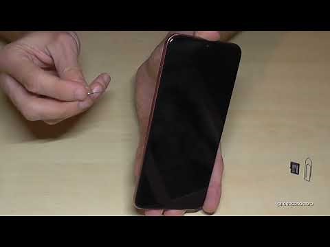 Samsung Galaxy A23 5G: How to insert the microSD card. Installation of the micro SD