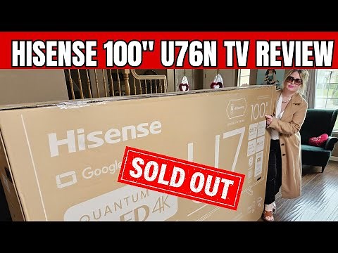 Hisense 100" U76N TV Review | Unboxing | Install #hisensetv #tv