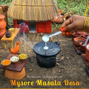 446K views · 5.9K reactions |  Mysore Masala Dosa  In Miniature  | Miniature Cooking Show | Facebook