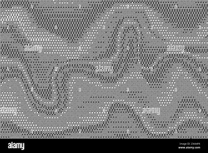 Wavy bitmap pattern background with pixel. Gradient dotted halftone video dither effect. Vector retro game glitch abstract noise. Grunge vintage Stock Vector Image & Art - Alamy