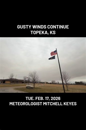 Gusty winds continue across Northeastern Kansas, but clouds & higher humidity is keeping wildfire danger lower. Smoke & Dust is mixing into the clouds, and a slight rain chance tonight could bring some “dirty rain.” 💨☁️🔥🌧️ #kswx #kansas #weather #fire #fyp | Mitchell Keyes