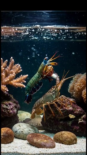 mantis shrimp punching a lobster | John Fishing Adventure