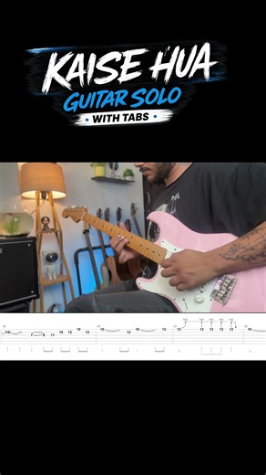Guitar Solo Tutorial With Full Tabs #guitartabs #guitarlesson #shorts