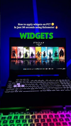 Make Your PC Desktop Look Amazing with Rainmeter Widgets 🔥