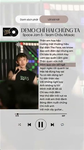 Chỉ Hai Chúng Ta -Kay Trần | Space Jam 5 #viral #ddlofficialchannel #kaytran #chihaichungta #xuhuong