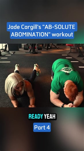 Jade Cargill's AB-SOLUTE ABOMINATION workout #jadecargill #gymtok #wwe #workout #fyp