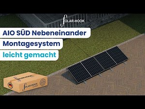 Wie installiere ich das Flachdach AIO SÜD Nebeneinander Balkonkraftwerk Montagesystem?
