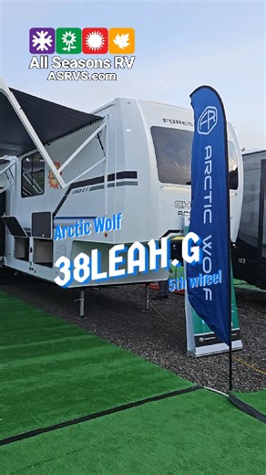 Quick walkthrough tour on the 38LEAH.G by Cherokee Arctic Wolf co-designed with Leah Goodrich. #arcticwolf5thwheel #rvinfluencer #rvlaundryroom #FulltimeRVers #leahgoodrich | All Seasons RV