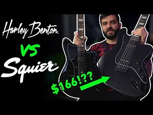 BARITONE GUITAR BATTLE - Harley Benton JA Baritone vs Squier VM Baritone Jazzmaster