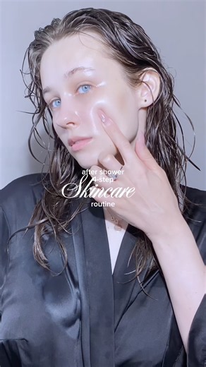 4-step after shower skincare routine ☁️