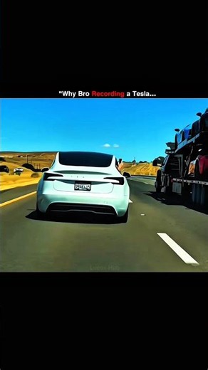 Pov:Why bro Recording Tesla❓ #supercar #tesla #monster