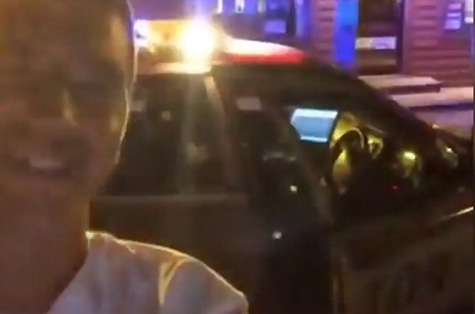 Idiot livestreams himself stealing a cop car
