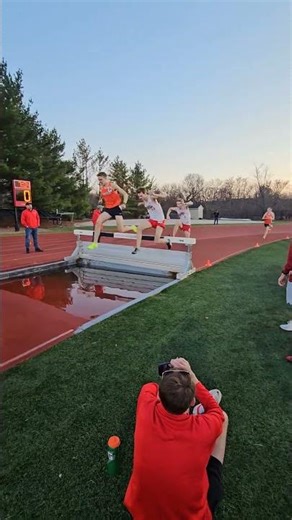 Steeplechase water barrier gone wrong