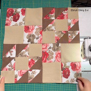 44K views · 386 reactions | How to sew a patchwork model that seems difficult but is very simple? | Ebruli Dikiş Evi | Facebook