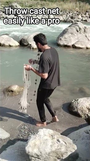 Part1,how to throw a cast net like a pro or easily step 💗#castnetfishing #castnetrepair #easycastnet