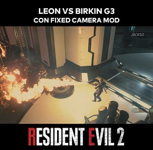 Así es el combate contra Birkin G3 usando el Fixed Camera Mod | JackSo