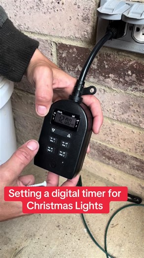 Christmas light tips #viral #christmas #timer #lights