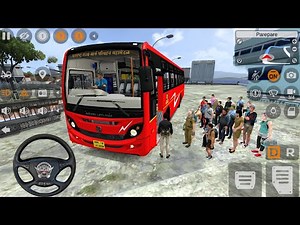 "Lal Pari" Entry in Indonesia! MSRTC Bus Mod for Bus Simulator Indonesia | Realistic Gameplay