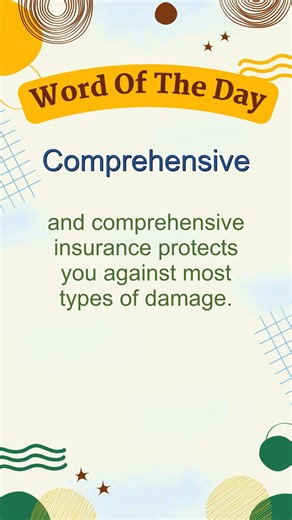 What Does COMPREHENSIVE Mean? | Fast English Vocabulary